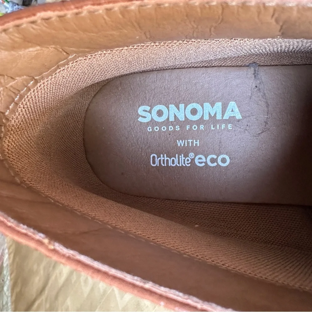 Men's Sonoma Brown Leather‎ Shoes Size 9M